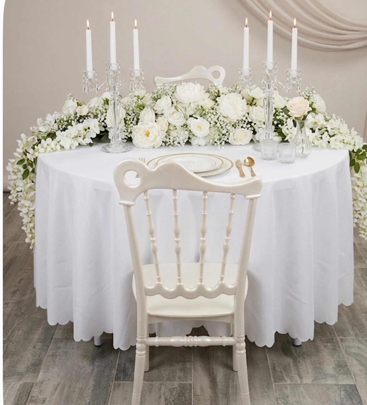 Location Chaise Juliette Blanche – Polypropylène Premium