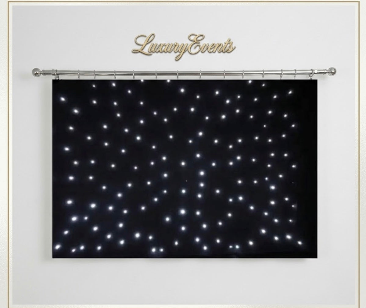 Rideau lumineux Leds noir