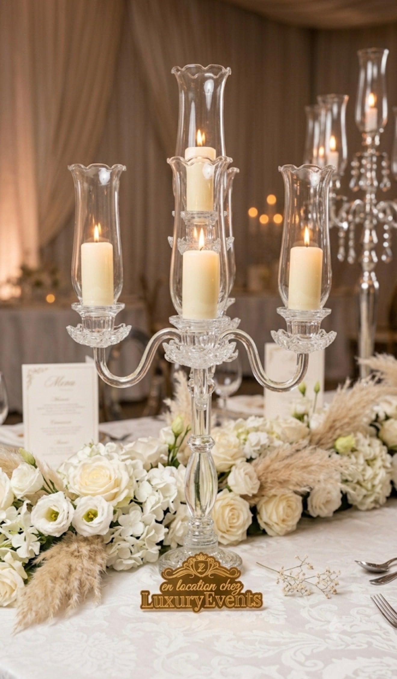 Chandelier Crystal Centre de Table