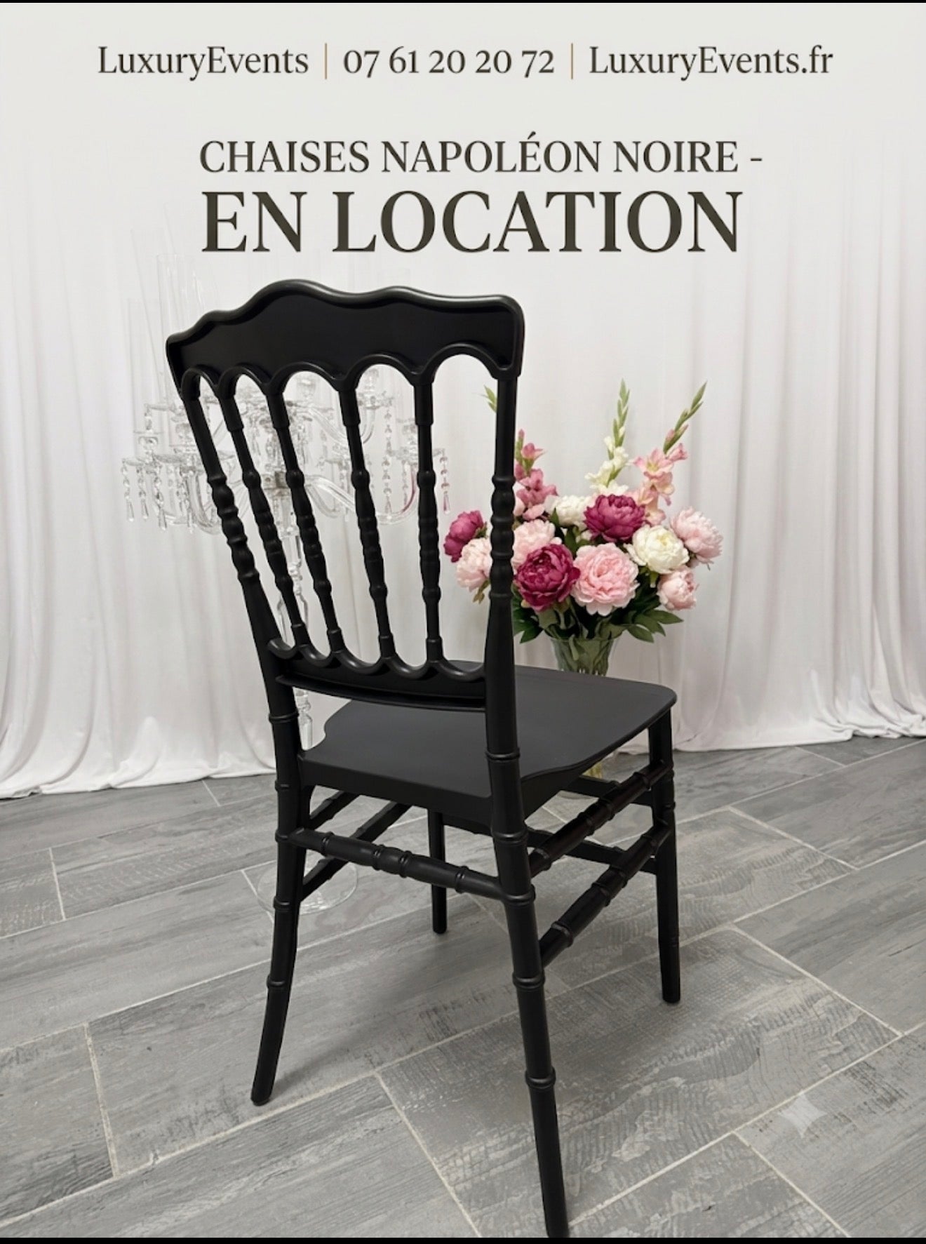 Location Chaises Napoléon Noires