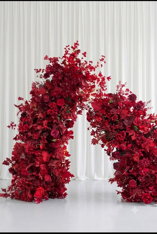 Demi-Arche Florale Bordeaux x2 – Location
