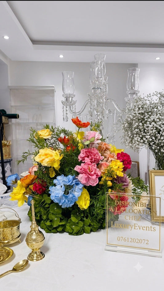 Demi-Boule de Fleurs Colorées