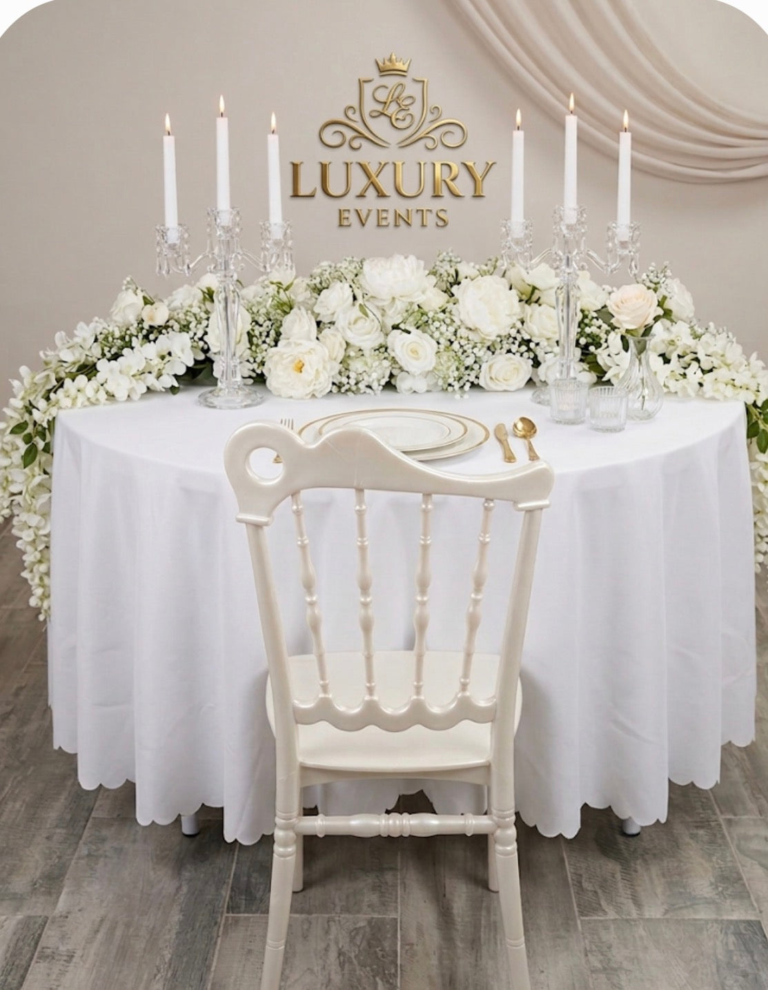 Location Chaise Juliette Blanche – Polypropylène Premium