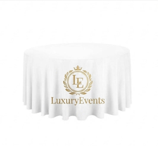 Location Nappe Ronde 280 cm – Blanche & Plusieurs Couleurs | Luxury Events