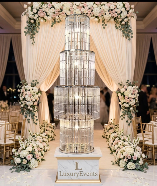 Colonne Décorative Strass – Location