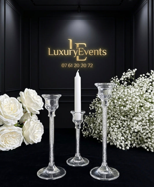 Chandeliers Plexi Dégradé 3 Hauteurs – Location Événementielle Valentigney Montbéliard