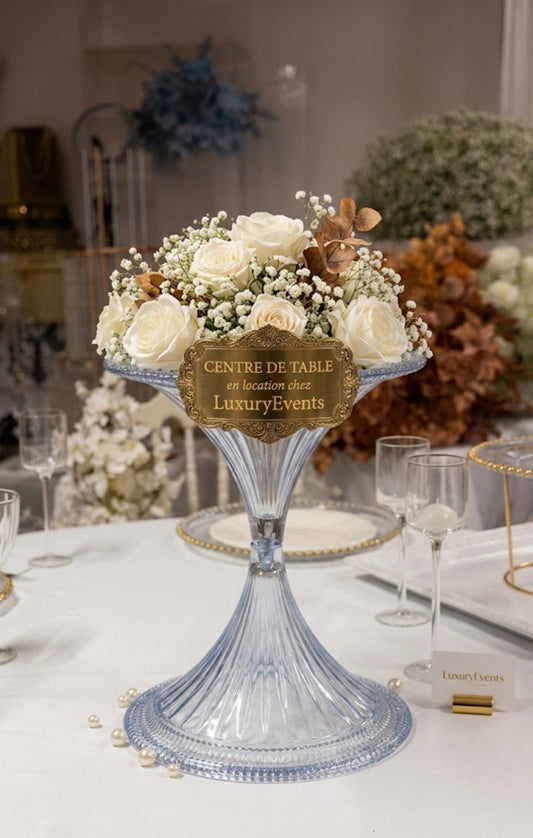 Vase Plexiglas Centre de Table