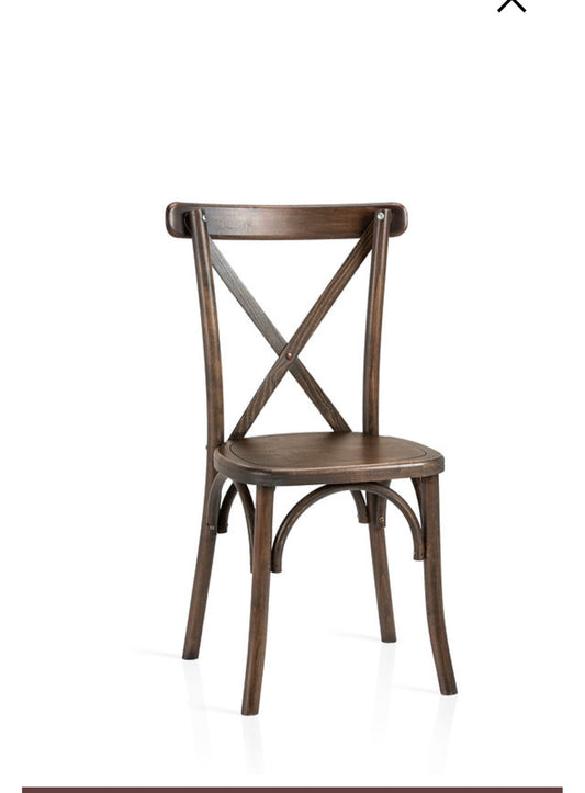 Chaise croix en bois
