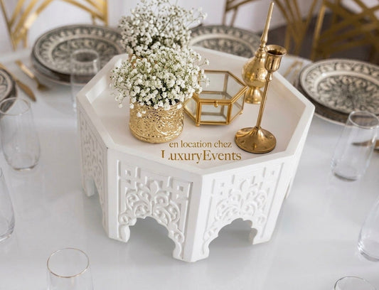 Centre de Table Type Oriental Blanc