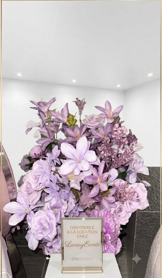 Demi-Boule de Fleurs Violette