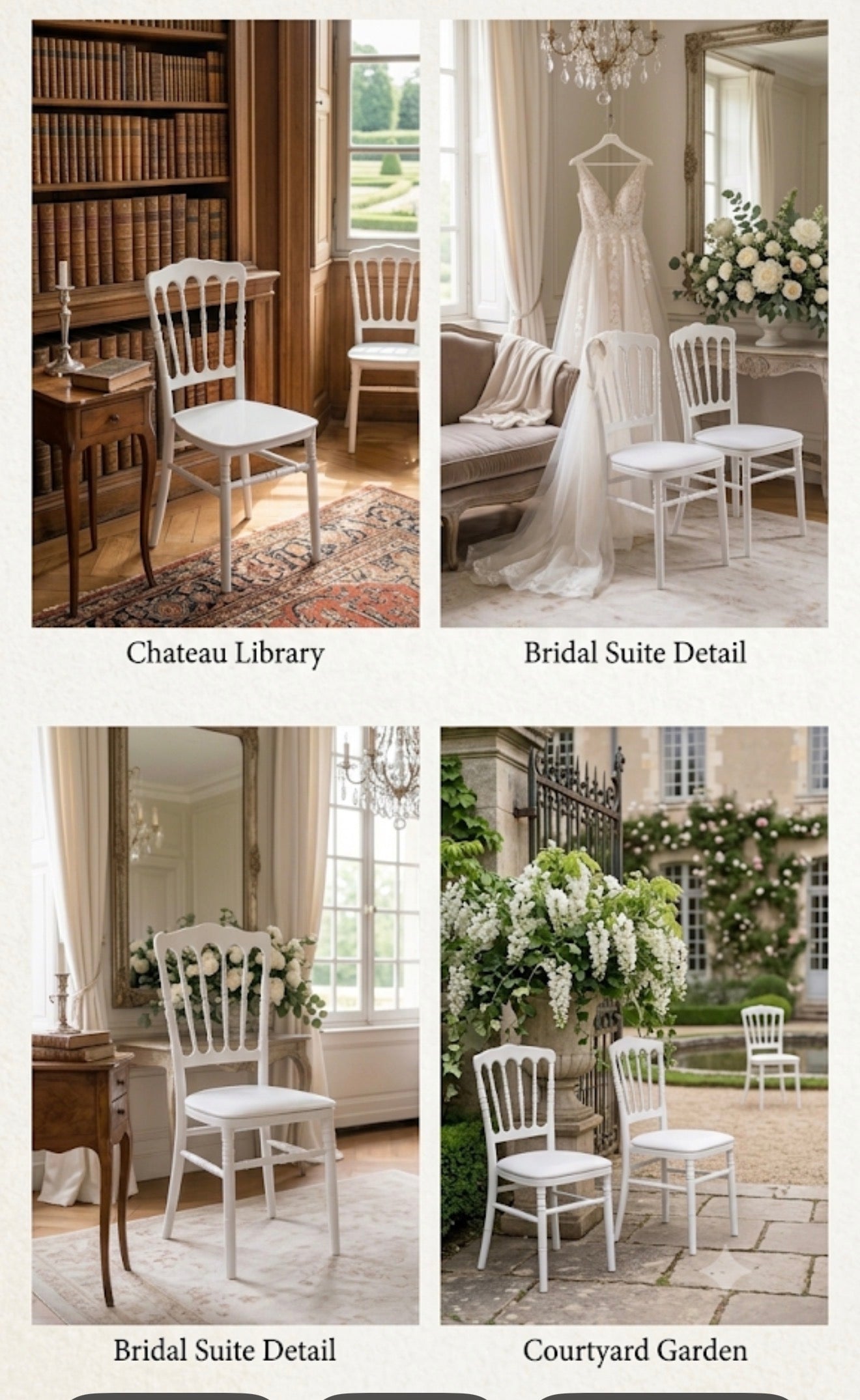 Location Chaise Napoléon Blanche – Mariage & Réception