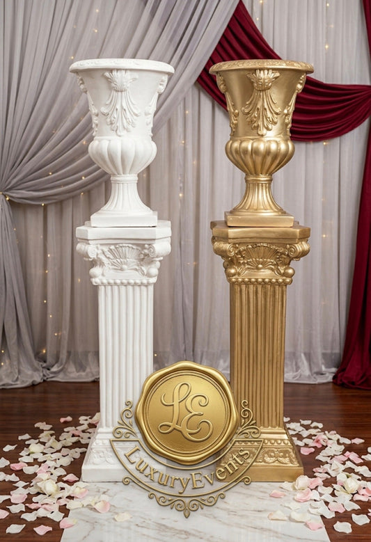 Colonne Baroque Blanche – Location