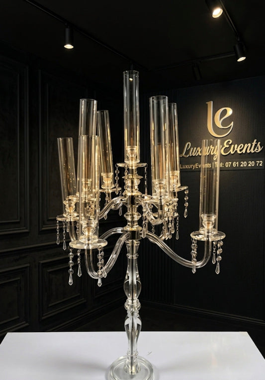 Chandelier Plexiglas Centre de Table – Location Événementielle Valentigney Montbéliard