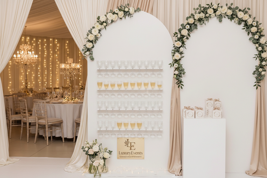 Mur de Verre Apéritif – Présentoir 40 Verres – Neuf | Luxury Events