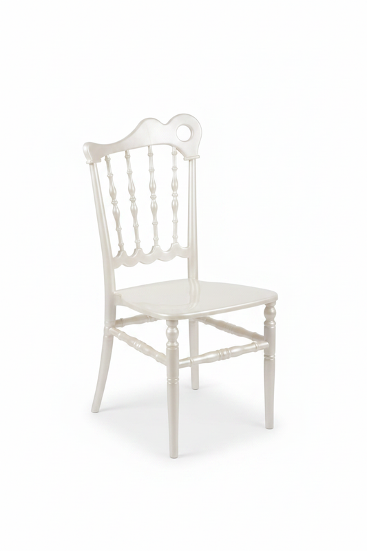 Location Chaise Juliette Blanche – Polypropylène Premium